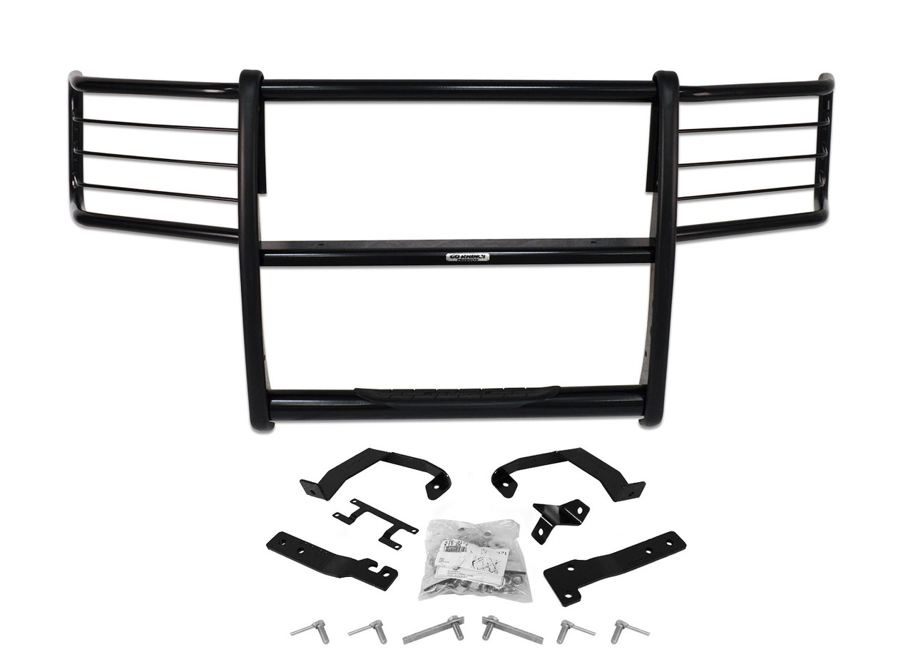 Go Rhino 3295MB Ford F-150 2015-2017 3000 Series StepGuard - Center Grille + Brush Guards, Black Mild Steel Installation Kit Included