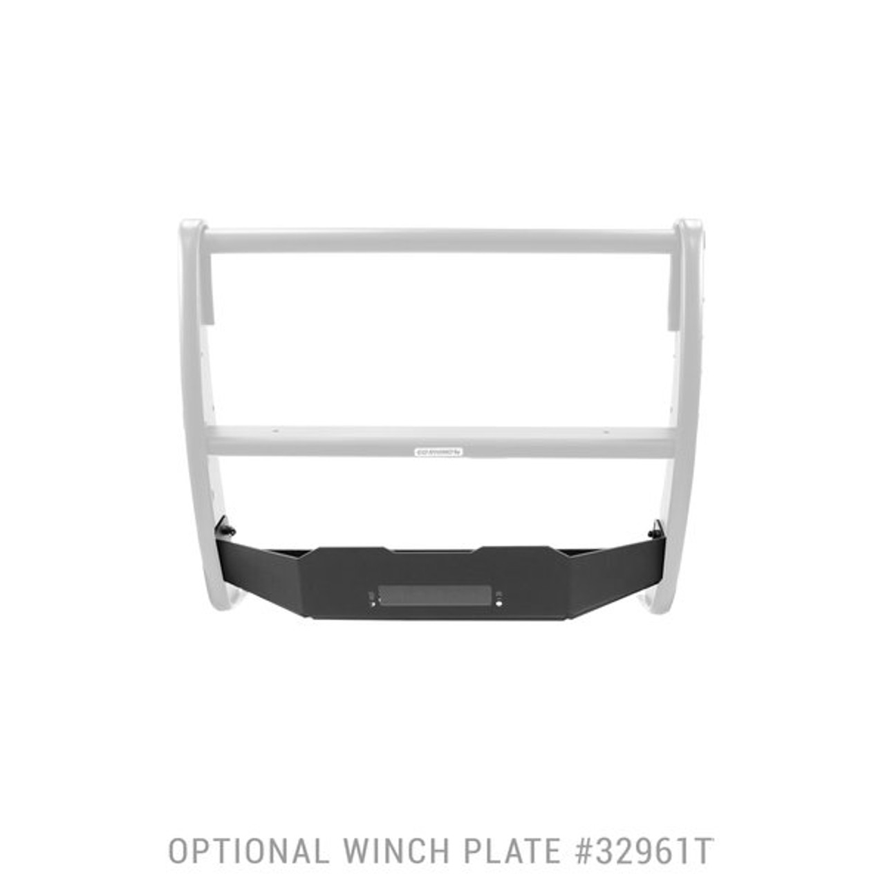 Go Rhino 32961T Ford F-150 2018-2020 Winch Plate Kit for 3100 Series StepGuard, Black Textured Mild Steel Installation Kit Included