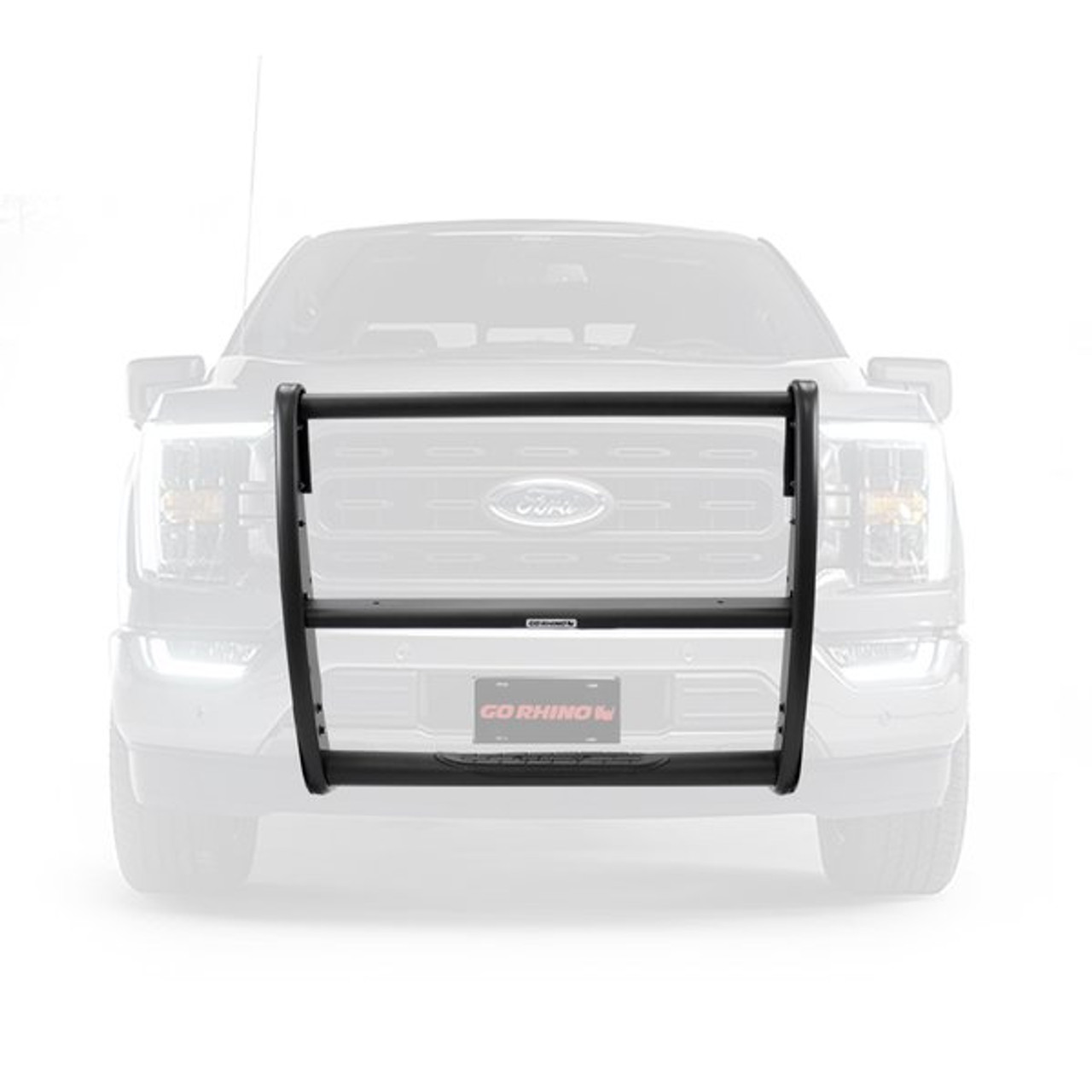 Go Rhino 3296T Ford F-150 2018-2020 3100 Series StepGuard - Center Grille Guard Only, Black Textured Mild Steel Installation Kit Included