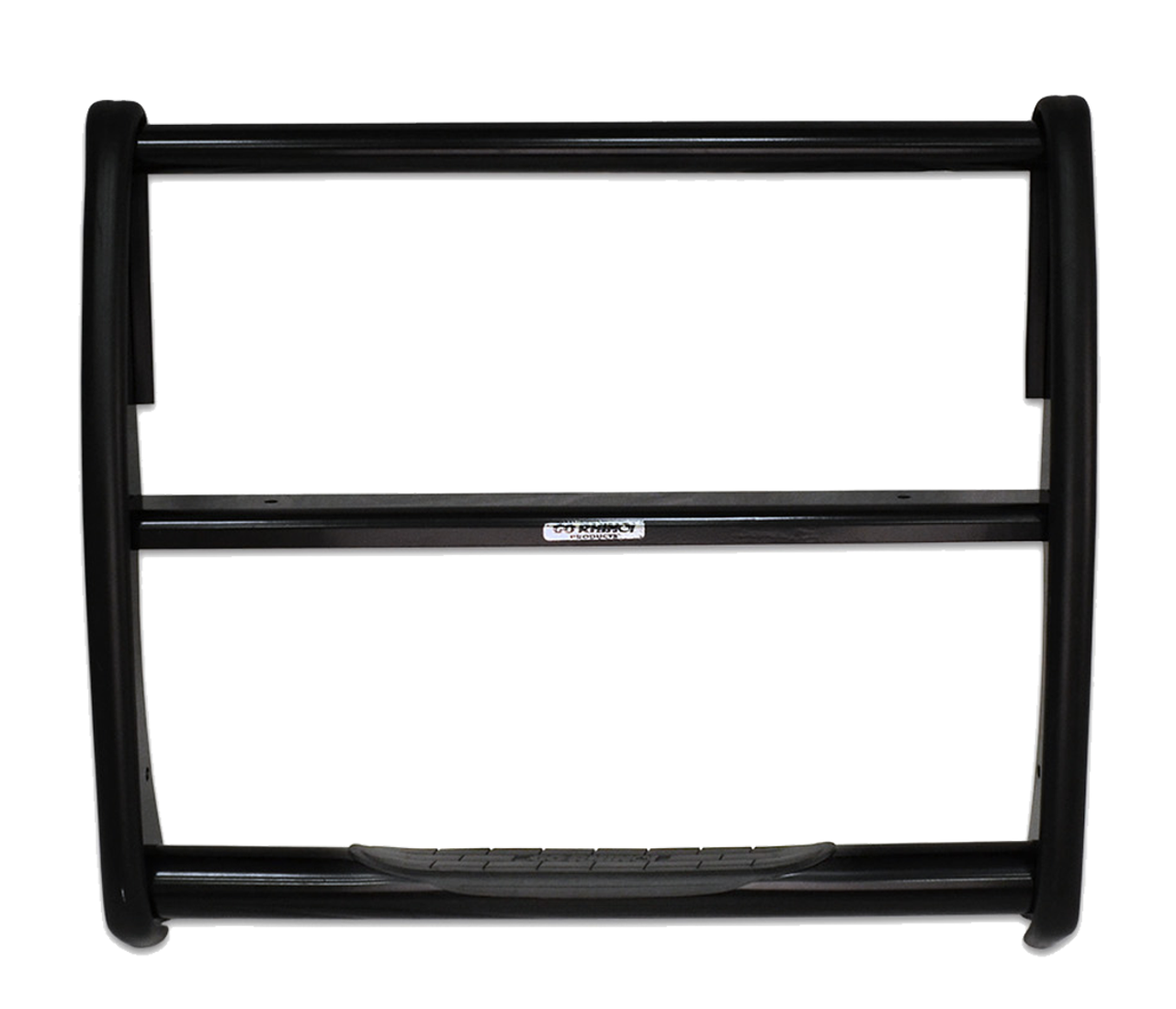 Go Rhino 3373B Ford F-250 F-350 Super Duty 2017-2019 3000 Series StepGuard - Center Grille Guard Only, Black Mild Steel Installation Kit Included