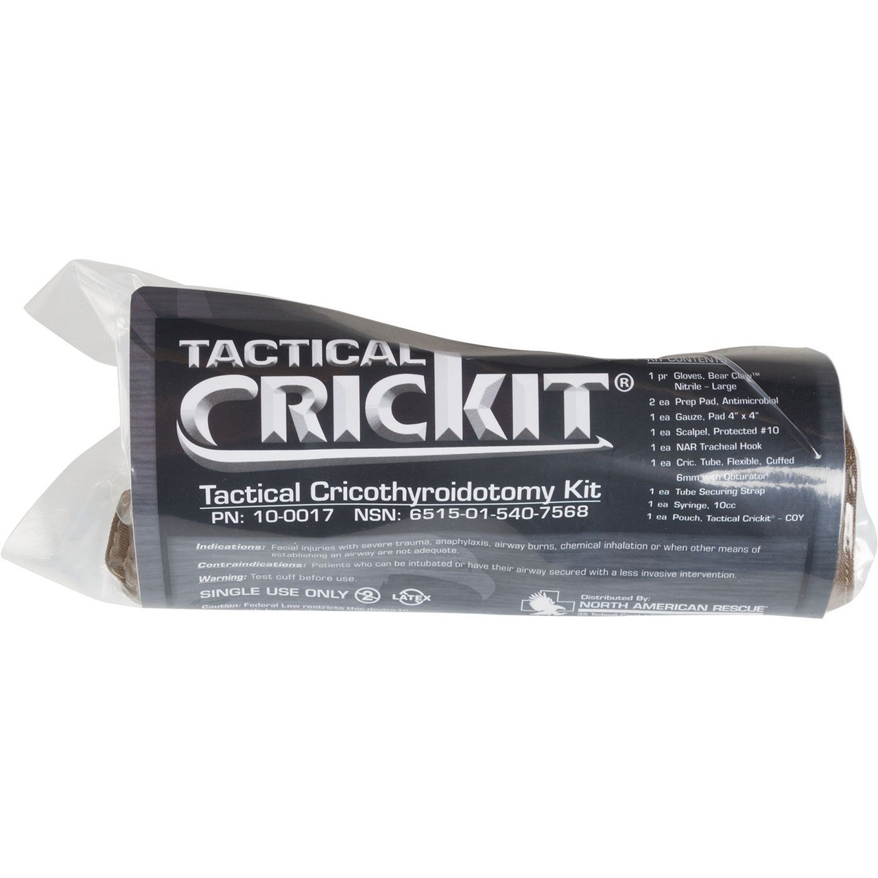North American Rescue NAR 10-0017 Tactical CricKit. NOTE: This product requires Medical Device Authorization for purchase.