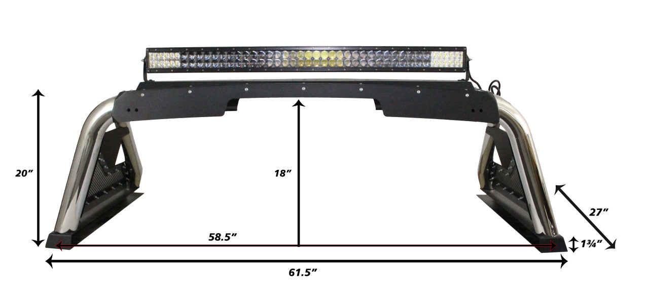 Go Rhino 915000PS Sport Bar 2.0 for Mid-Sized Trucks