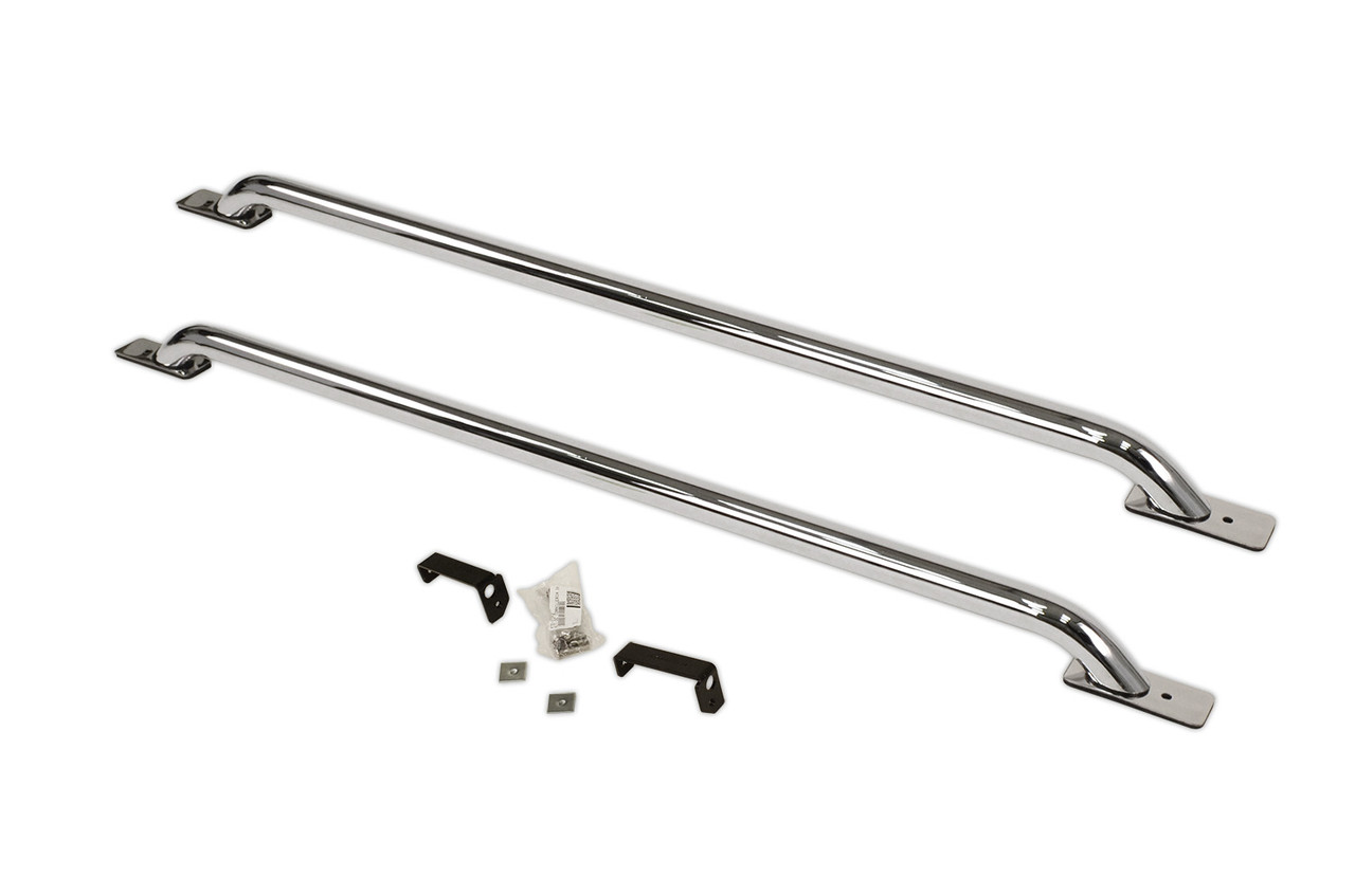 Go Rhino 8040PS GMC Sierra 1500, 2014-2019, Stake Pocket Bed Rails, Polished Stainless Steel, Mounting Kit Included