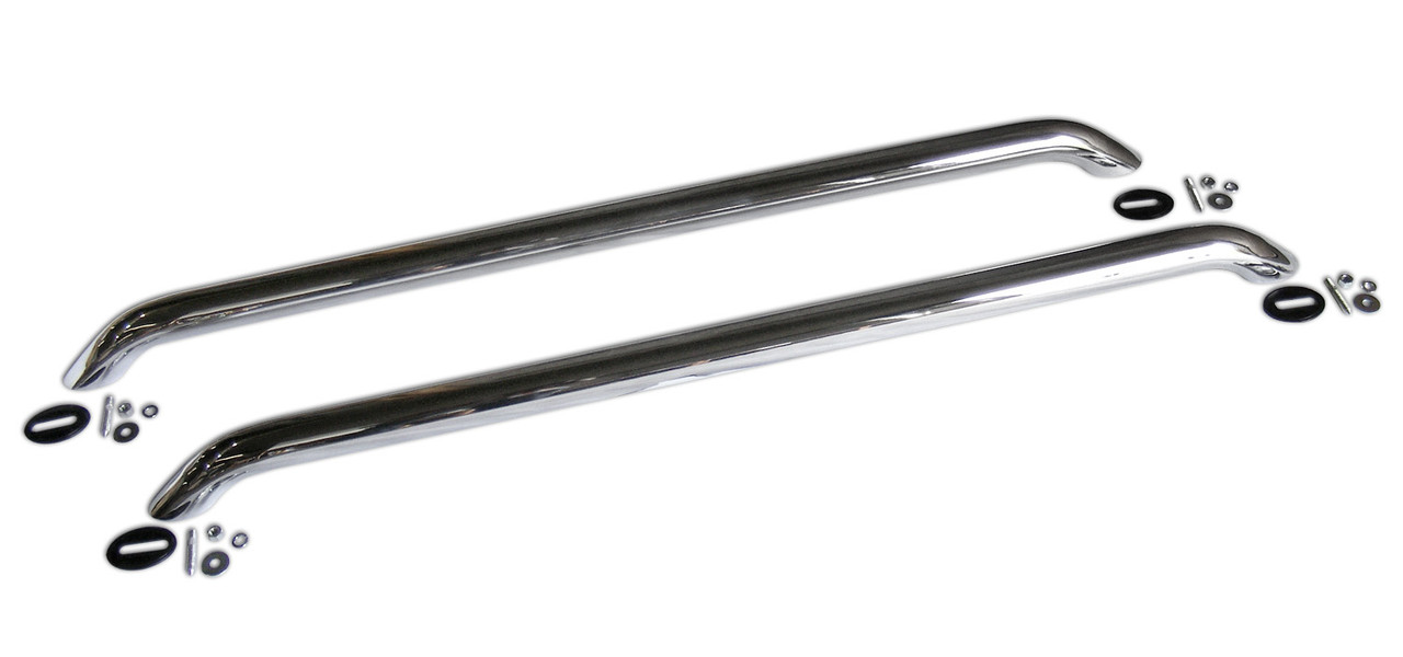 Go Rhino 8036UPS Universal Bed Rails, 36 inch Long, Without base plates, Polished Stainless Steel, Mounting Kit Included, Fits Ford Chevrolet Toyota Jeep, Dodge, Nissan, Buick GMC