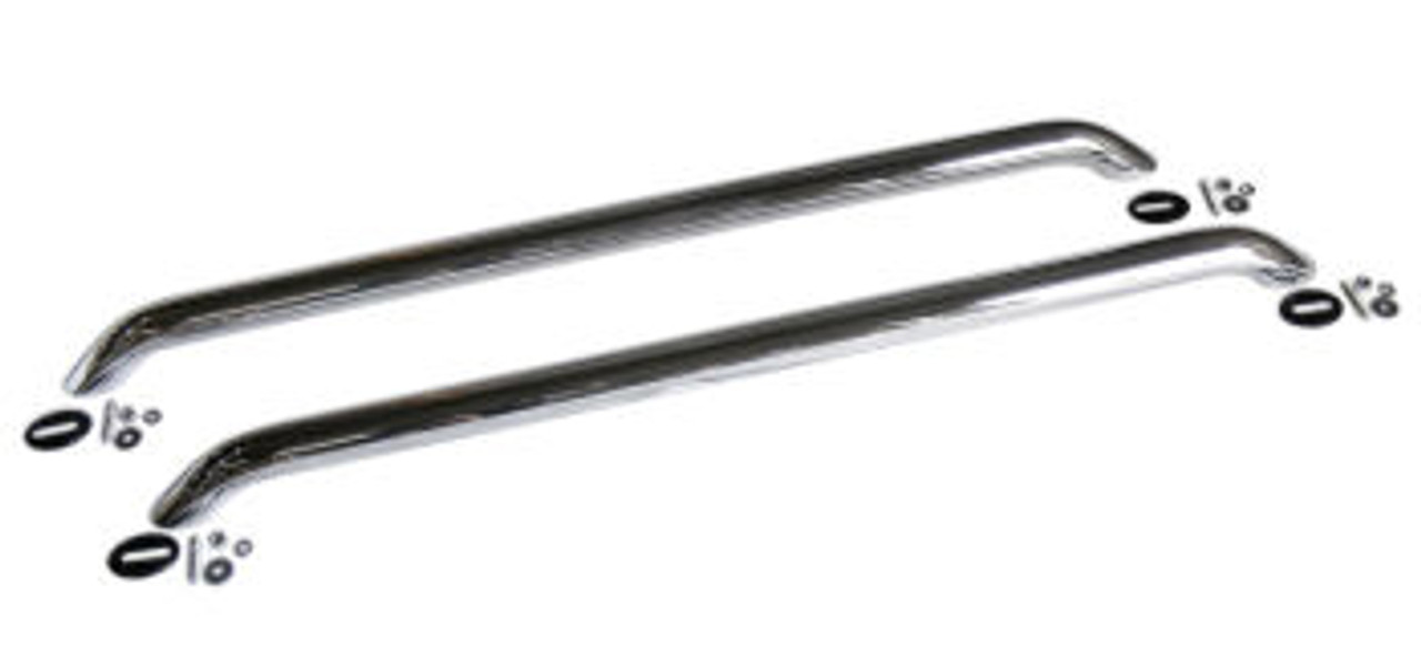 Go Rhino 8048UPS Universal Bed Rails, 47 inch Long, Without base plates, Polished Stainless Steel, Mounting Kit Included, Fits Ford Chevrolet Toyota Jeep, Dodge, Nissan, Buick GMC