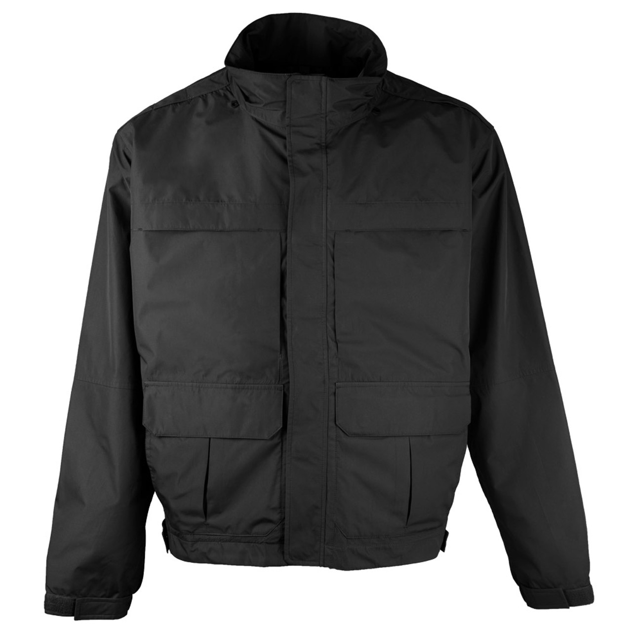 Tact Squad UM5357 Black Versa Duty Jacket, 3-in-1: shell/fleece-lined, wind/waterproof, insulated