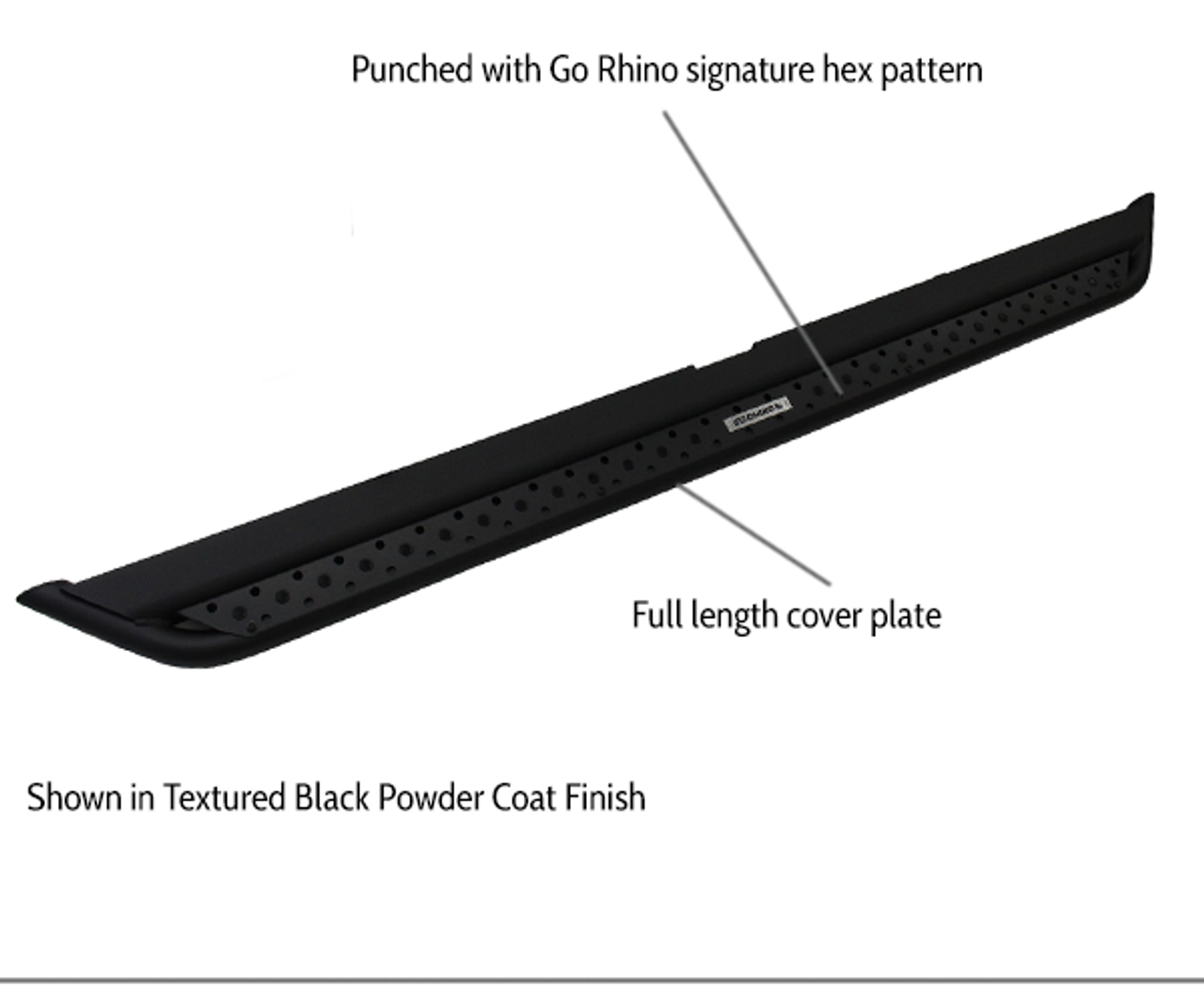 Go Rhino DSS4235T Chevrolet, Colorado, 2015 - 2021, Dominator Extreme DSS SideSteps - Complete Kit: SideStep + Brackets, Mild steel, Textured black, DSS60080T Side Steps + D64234TK Dominator Brackets