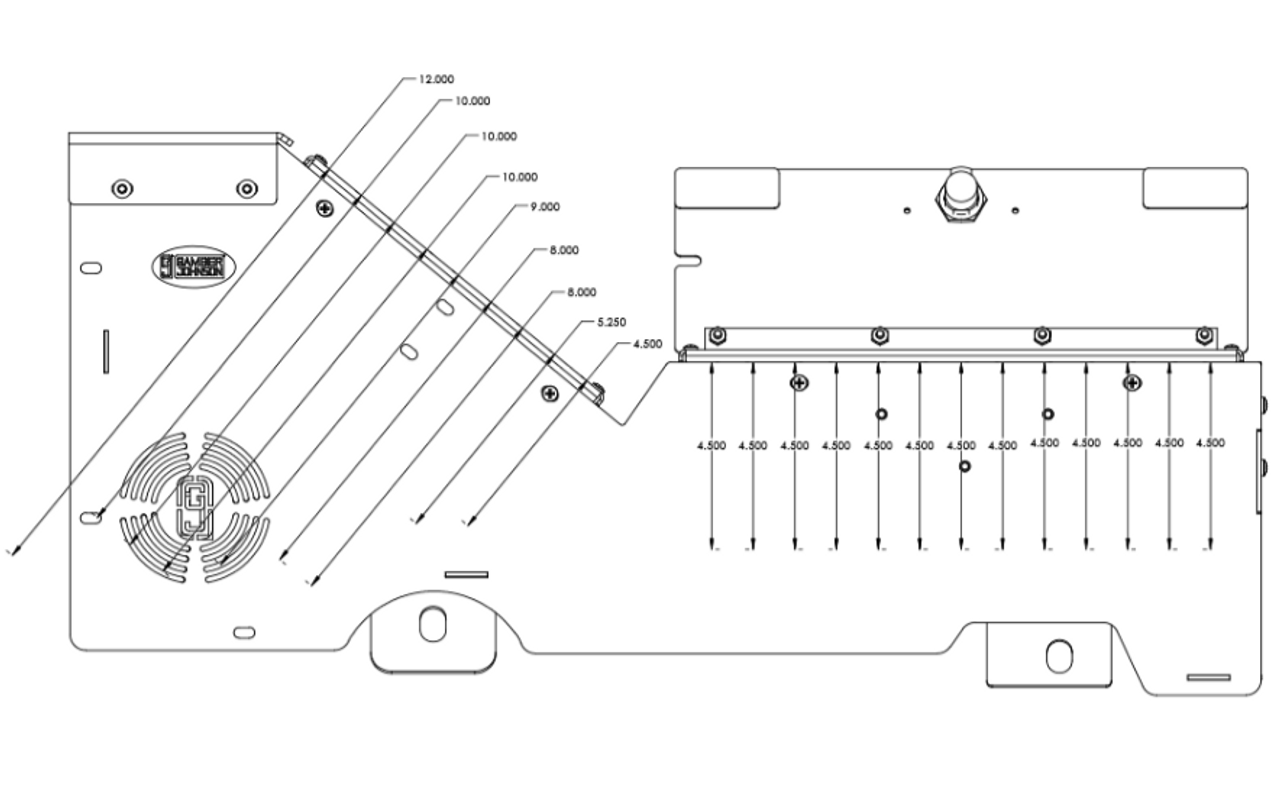 Gamber Johnson 7160-1566, 2021+ Chevrolet Tahoe Wide Body Console Box