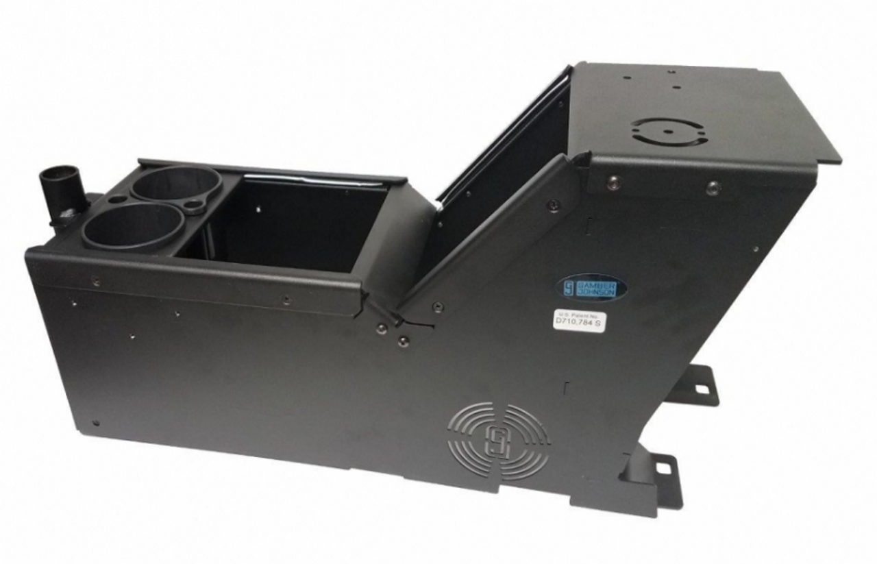 Gamber Johnson 7170-0166-03 Ford PI Utility, 2013-2019, console box with cup holder and Vertical Surface Mount, includes faceplates and filler panels