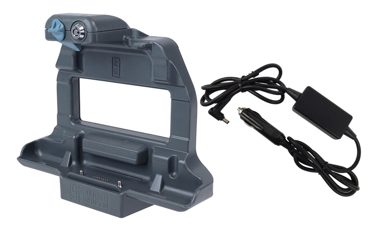 Gamber Johnson 7170-0686-01, Getac ZX70 Powered Charging Cradle with 12V Auto Adapter