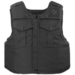 COVER ONLY X Police Highmark Black Zip Front Bullet Proof Body Armor Vest I3/V5 