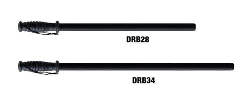 Damascus DRB28 or DRB34 - Law Enforcement Straight Riot Control Baton, Polypropylene, Lightweight, Black, 28 Inch or 34 inch