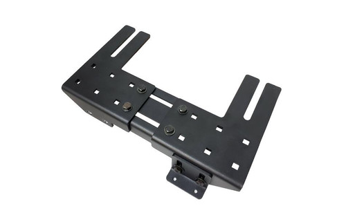Gamber Johnson 7160-1624, Universal Adjustable Seat Mounting Base, For Right Or Left Side Drivers, Adjusts To Fit Most Seat Rails, No Drilling Required, Heavy Duty Steel, Black Powdercoat Finish