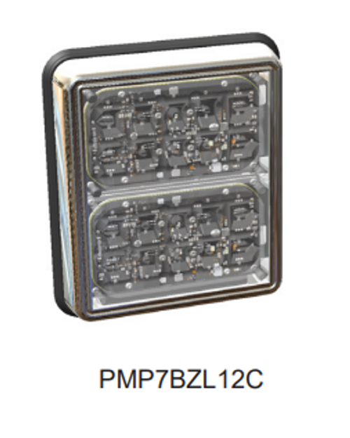 SoundOff Signal PMP7BZL12B - Black Double Bezel (includes gasket & hardware) for use with (2) mpower® 6x4 Lights