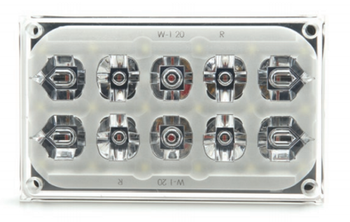 SoundOff, mPower 6x4 P BackUp Series, 18 or 28 LED Lighthead, available in White with Polycarb Clear Lens, choose stud mount, quick mount, or screw mount, optional Warning Light