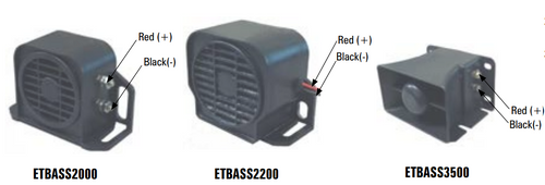 SoundOff ETBASS* - ReVerb BackUp Alarm, weatherproof, vibration resistant, universal mounting