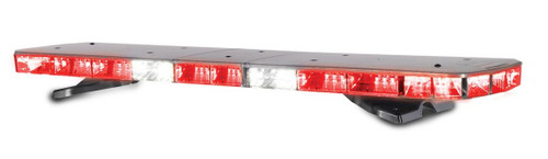 Federal Signal Legend LED Light Bar, Alternating Red/Blue front and rear with alleys and center takedowns, Clear Domes