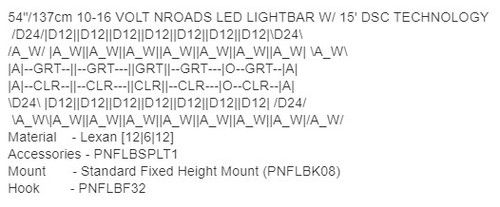 Soundoff nROADS LED Light Bar ENRLB, Dual Color, 2-colors per head, AMBER/WHITE front and rear, 54 inches, 2020-2023 Ford Interceptor Utility, ENRLB003ZC-0RL