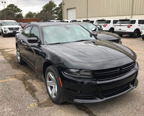 New 2023 Black Dodge Charger PPV V8 RWD ready to be built as an Unmarked Patrol Package Police Pursuit Car (Emergency Lighting, Siren, Controller,  Console, etc.), BCUM4, + Delivery