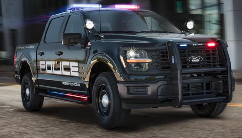 Ready to be ordered: New 2024 F-150 PPV Police Responder 4x4 Responder; includes an Admin Package (Emergency Lighting, Siren, Controller,  Console, etc.), + Delivery (May be an additional charge), TK24F150A