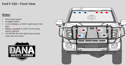 New 2023 White F-150 PPV Police Responder 4x4 ready to be built as an Admin Package (Emergency Lighting, Siren, Controller,  Console, etc.), + Delivery, TK23F150-W8