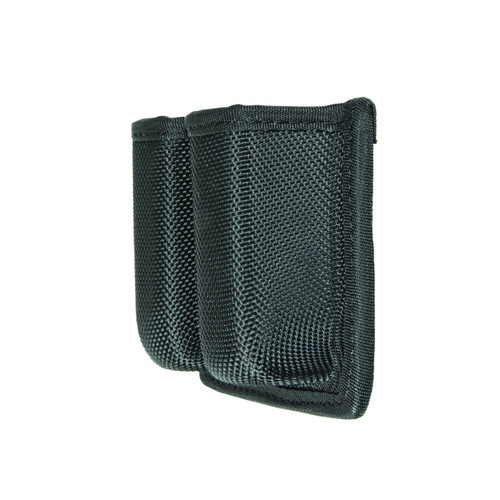 Hero's Pride Ballistic Open Double Magazine Case, Medium, Fits 2-1/4" Belt, Bullets-Out