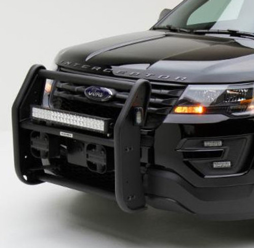 Go Rhino Light Ready Push Bar Brush Guard for Ford Law Enforcement Interceptor Utility SUV (Explorer), 2013-2015
