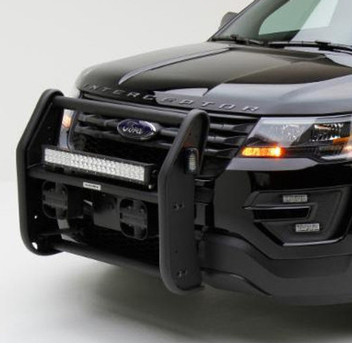 Go Rhino Light Ready Push Bar Brush Guard for Ford Law Enforcement Interceptor Utility SUV (Explorer), 2016-2019