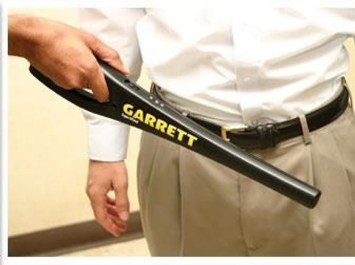 Garrett Super-Wand Hand-Held Security Metal Detector 1165800 with 360 Degrees of Detection Coverage