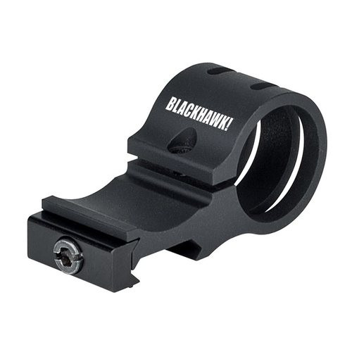 Blackhawk! Offset Flashlight Rail Mount, Compatible with Most 1-Inch Flashlights 71RM01BK