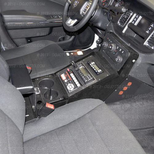 Jotto Desk Dodge Charger 2011-2021 Law Enforcement Equipment Console, includes faceplates and filler panels