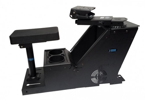 Gamber Johnson 7170-0570-04 Ford PI Utility, 2013-2019, Short console box, cup holder, armrest and Mongoose motion attachment kit, includes faceplates and filler panels