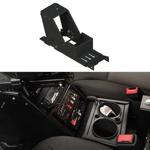 Gamber Johnson 7160-0916 Ford Law Enforcement Interceptor Utility (Explorer) 2012-2019 Short Console Box, includes faceplates and filler panels