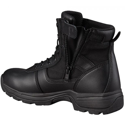 Propper Series 100 F4506 6 inch Side Zip Tactical Boots with zipper guard, Men's/Women's, Uniform/Casual, Regular and Wide Width, Oil and Slip Resistant, Triple Stitch Boots, Black