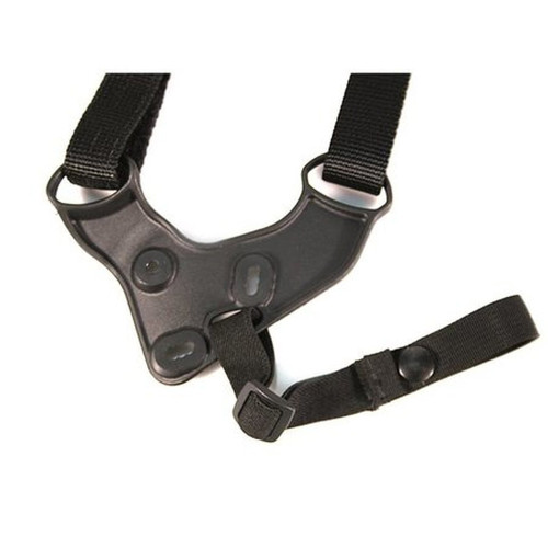 BLACKHAWK SHOULDER HARNESS HOLSTER PLATFORM, Tapered, fully adjustable web harness and an offside dual Picatinny rail platform for accessories, Enables one-handed re-holstering for right or left hand, 41SH0