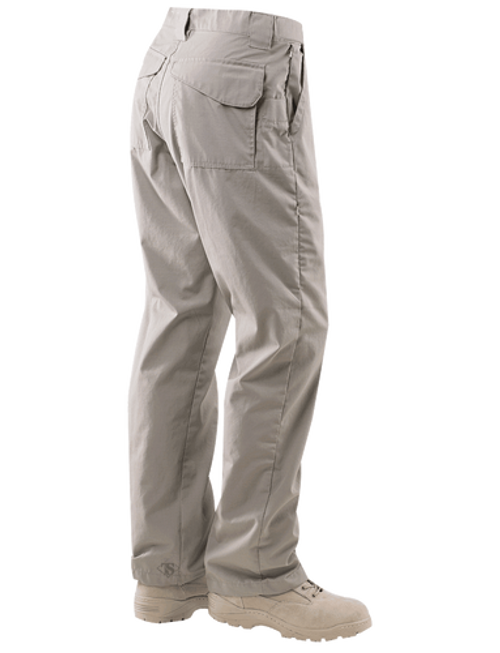 Tru-Spec TS-1185 24-7 SERIES Men's Classic Tactical Pants, Polyester/Cotton, Relaxed,  Uniform/Cargo, Strechable Waistband, Expandable back pockets with hook and loop closure, available in black, khaki, Coyote Brown,  and navy
