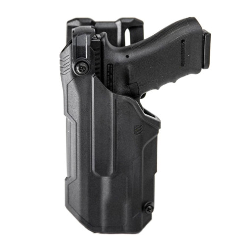 BLACKHAWK 44N6 T-SERIES L3D Light Bearing Duty Holsters with weapon option, available in Left or Right Hand Options, Black