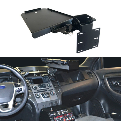 Lund Industries ODM-FPI-S Tablet Mount On Dash with Tilt & Swivel for Ford Interceptor Sedan 2013-2019, 24 & 75mm