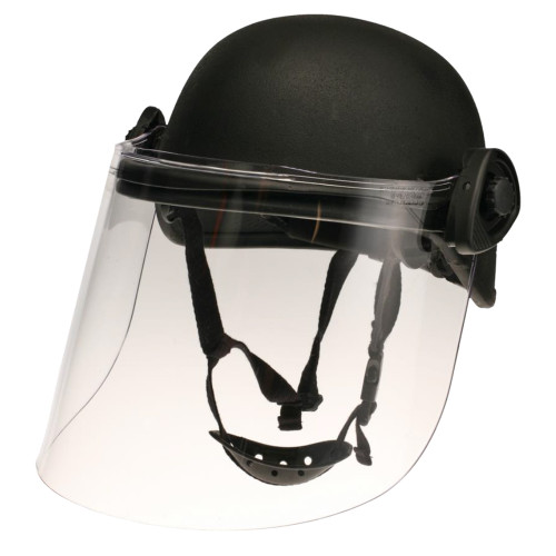 Paulson DK5-H.150 - Field Mount Tactical Face Shield designed to fit PASGT ballistic style helmets only. Helmet not included.  Shield length is 8 inches. Shield thickness is .150 inches.