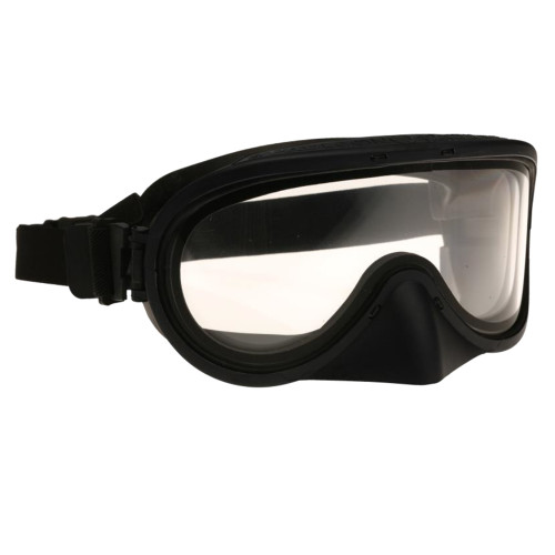 Paulson A-TAC 510-TN Protective Tactical Goggle with Nose Shield, and polycarbonate dual lens, hard coated outer lens/anti-fog inner lens.  Quick Strap elastic adjustment. Mounting clips for PASGT helmets included with each goggle.