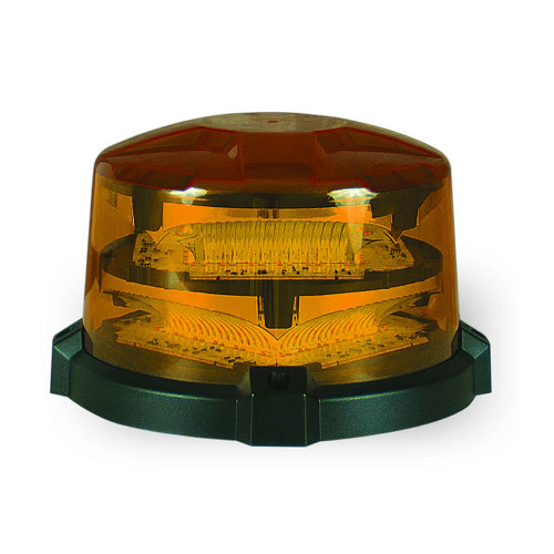 SoundOff ENRBCSH nROADS LED Single Color Beacon, 5x7, Choose Magnetic or Permanent Mount, High Dome
