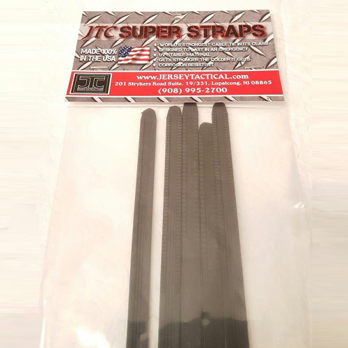 Jersey Tactical JSS 2016 Super Strap Corrosion Resistant Cable Ties, Choose 10, 20 or 100 pack