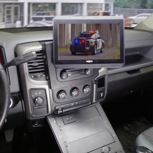 Havis C-DMM-2016 Dashboard Monitor or Tablet Mount for 2013-2019 Dodge Ram 1500, 2500, 3500 Retail, 1500 Special Services Law Enforcement, and 1500 Tradesman Pickup Trucks with "Classic" DS Body style with Tilt Swivel Motion for Left, Right, Up and D