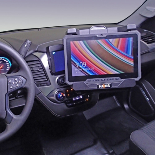 Havis C-DMM-3003 Dashboard Flip-Up Monitor or Tablet Mount, Chevy Tahoe 2015-19