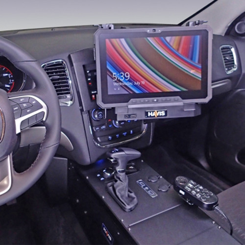 Havis C-DMM-3004 Dashboard Flip-Up Monitor or Tablet Mount, Dodge Durango 2014-19