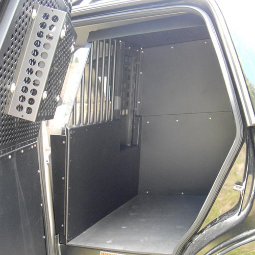 American Aluminum 1/3 Inmate 2/3 K9 Law Enforcement Dog Vehicle transport system for Chevy Silverado Crew Cab 2014-2018, 2019+