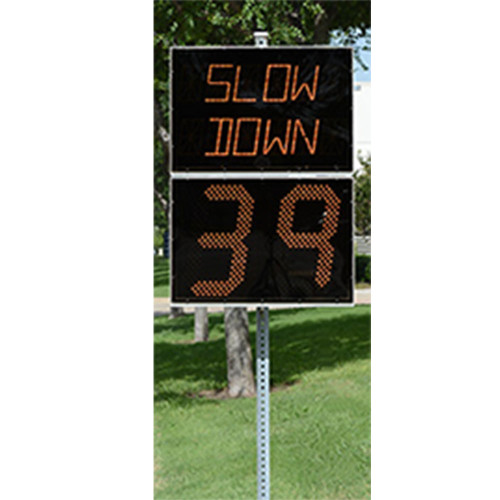 Stalker Pole Mounted Message Display Board and Radar Speed Sign (PMMD), Traffic Control, includes Bluetooth, includes 3 preconfigured messages: SLOW DOWN, SCHOOL ZONE, and SPEED LIMIT,  optional Traffic Data Analyst