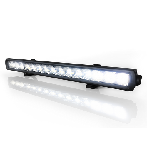 Code 3 CW3100 Series Single Row Utility Lightbars, with polycarbonate lens, Built-in vent to prevent fogging, aluminum housing, and Beam Option, available in 9", 20",  or 32" Lengths, comes with two mounting options