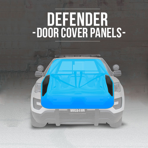Westin 35-15005 Defender Door Cover Panels, Ford Police Interceptor Utility 2011-21