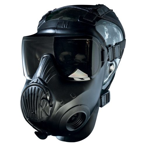 Avon Protection C50 Twinport Assembly, Single Mask (APR) Air Purifying Respirator, Scratch Resistant, with Optional Voice Projection Unit, Filter not Included